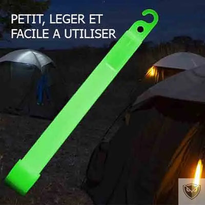 BIVOUAK™ Bâton Cyalume Lumineux - Boîte de 10 survieprotek