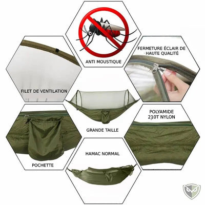 Avantage du hamac moustiquaire integrée