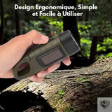 Bivouak™ Lampe Torche Dynamo Solaire d'Urgence design ergonomique, simple et facile a utiliser