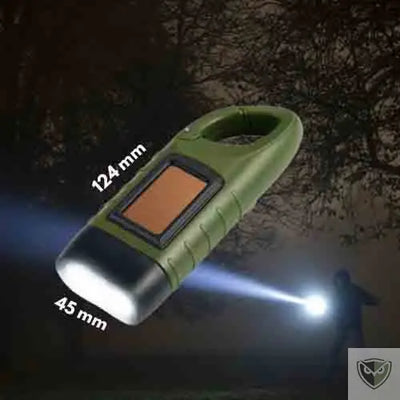 BIVOUAK™ Lampe Torche Dynamo Solaire d'Urgence survieprotek