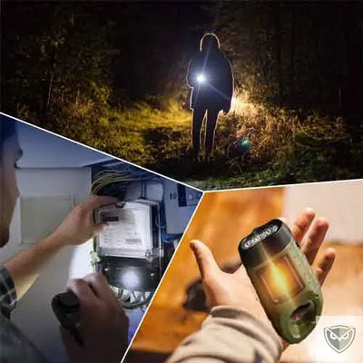 BIVOUAK™ Lampe Torche Dynamo Solaire d'Urgence survieprotek