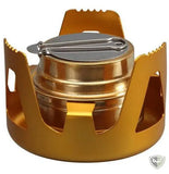 Bivouak™ Mini Réchaud à Alcool Portable or