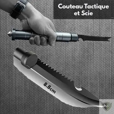 Bivouak™ Pelle Pliante de Camping Multi-fonctions couteau tactique et scie