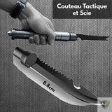 Bivouak™ Pelle Pliante de Camping Multi-fonctions couteau tactique et scie