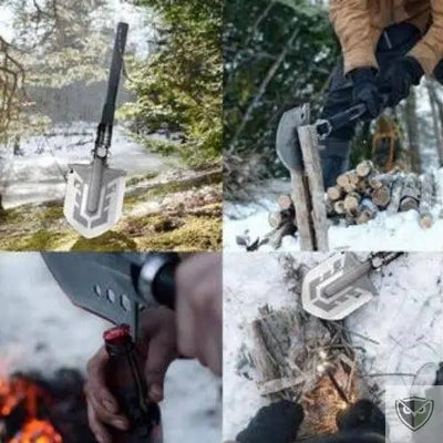 Bivouak™ Pelle militaire Pliante de Camping Multi-fonctions