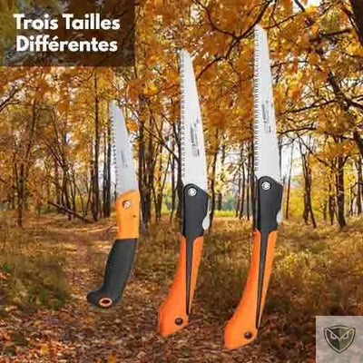 Bivouak™ mini scie pliante bushcraft de survie trois tailles differentes