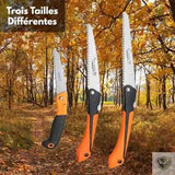 Bivouak™ mini scie pliante bushcraft de survie trois tailles differentes
