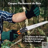Bivouak™ mini scie pliante bushcraft de survie couper facilement du bois