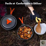 BIVOUAK™ Set de Batterie de Cuisine 6 en 1 pour Camping survieprotek