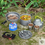 BIVOUAK™ Set de Batterie de Cuisine 6 en 1 pour Camping survieprotek