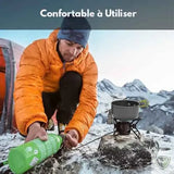 BIVOUAK™ Set de cuisine camping avec mini réchaud à gaz survieprotek