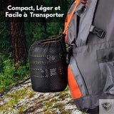 BIVOUAK™ Set de cuisine camping avec mini réchaud à gaz survieprotek