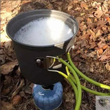 BIVOUAK™ Set de cuisine camping avec mini réchaud à gaz survieprotek