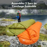 SAC DE COUCHAGE 2 PERSONNES Sac de Couchage Grand Froid Duvet Ultra Compact