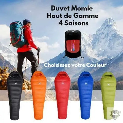 sac de couchage randonnée léger duvet ultra compact