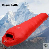 Sac de Couchage Grand Froid Duvet Ultra Compact rouge 850gr