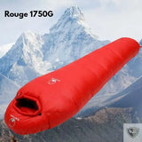 Sac de Couchage Grand Froid Duvet Ultra Compact rouge 1750gr