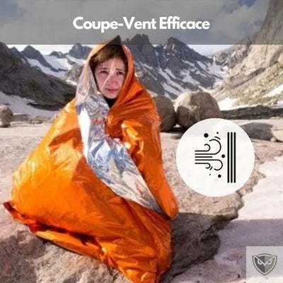  Bivy Bag Sursac de Couchage Couverture de Survie Réutilisable coupe vent