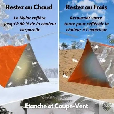  Bivy Bag Sursac de Couchage Couverture de Survie Réutilisable abris camping tente