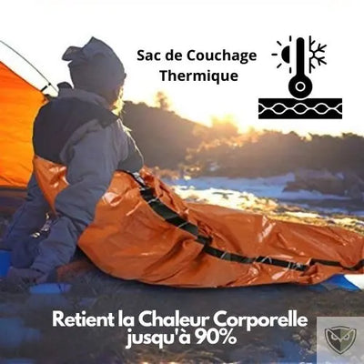  Bivy Bag Sursac de Couchage Couverture de Survie Réutilisable couverture isothermique
