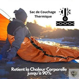 Bivy Bag Sursac de Couchage Couverture de Survie Réutilisable couverture isothermique