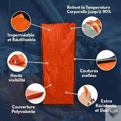 BIVY™ couverture de survie sac de couchage réutilisable survieprotek