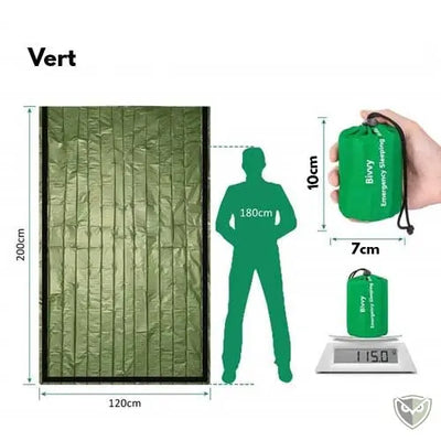 BIVY™ couverture de survie sac de couchage réutilisable survieprotek