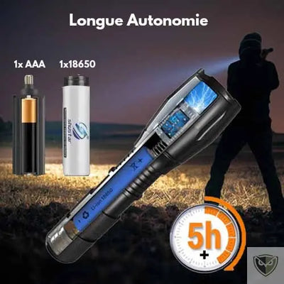 CHUSTAR™ Lampe Torche V6 LED Tactique de Poche Etanche survieprotek