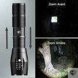 CHUSTAR™ Lampe Torche V6 LED Tactique de Poche Etanche survieprotek