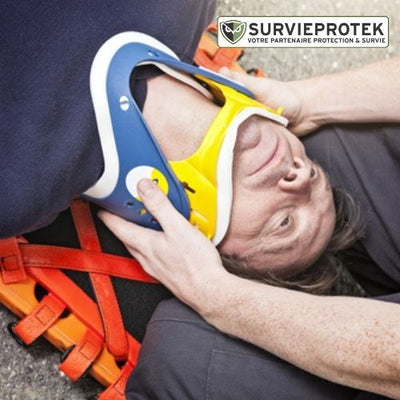 EMS® Collier Cervical Adulte de Premiers Secours 4 Niveaux Ajustables survieprotek