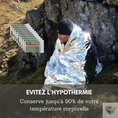 EMS™ Couvertures de Survie - 10 / Pack survieprotek