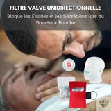 EMS™ Ecran Facial de Réanimation RCP avec Anneau Porte-clés. 50/20 Pcs survieprotek