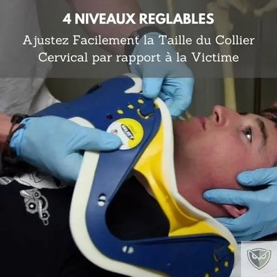 EMS® Collier Cervical Adulte de Premiers Secours 4 Niveaux Ajustables survieprotek
