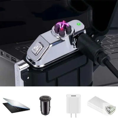 Explorer™ Briquet tempete electrique rechargeable USB à arc sans flamme