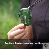 xplorer™ Briquet tempete rechargeable USB à arc électrique facile a porter avec sa laniere