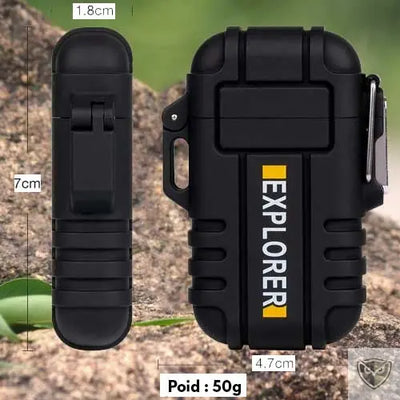 Explorer™ Briquet tempete rechargeable USB à arc électrique plusieurs couleurs au choix