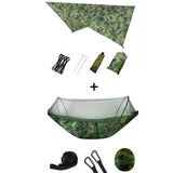 hamac camouflage moustiquaire et bache camping et randonnée