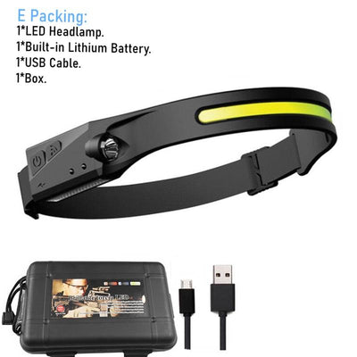 LELITEN™ Lampe Frontale en Silicone Ultra-Légère à Capteur survieprotek