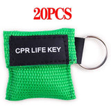 EMS™ CPR Resuscitation Face Shield with Key Ring. 50/20 Pcs