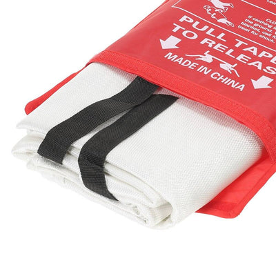 BIVOUAK™ Couverture Anti-Feu Ignifuge en Fibre de Verre de 200 x 200 cm survieprotek