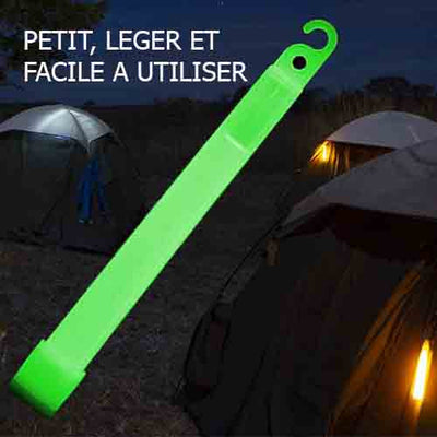 BIVOUAK™ Bâton Cyalume Lumineux - Boîte de 10 survieprotek