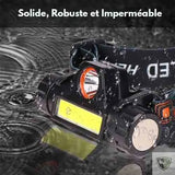 LELITEN™ Lampe Frontale Magnetique Q5 + COB LED survieprotek