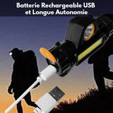 LELITEN™ Lampe Frontale Magnetique Q5 + COB LED survieprotek