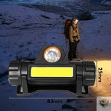LELITEN™ Lampe Frontale Magnetique Q5 + COB LED survieprotek