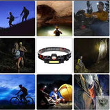 LELITEN™ Lampe Frontale Magnetique Q5 + COB LED survieprotek