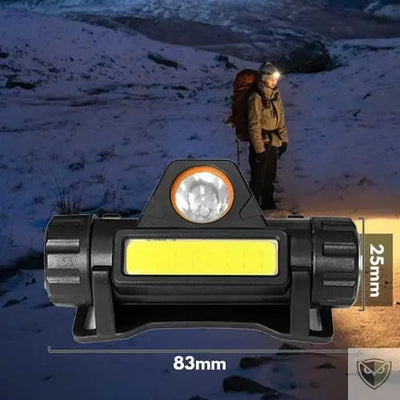 LELITEN™ Lampe Frontale Magnetique Q5 + COB LED survieprotek