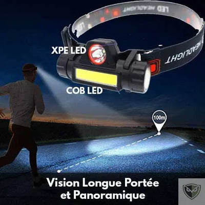 LELITEN™ Lampe Frontale Magnetique Q5 + COB LED survieprotek