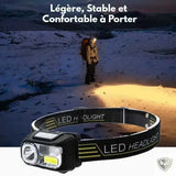 LELITEN™ Lampe Frontale à Capteur et Filtre Rouge survieprotek