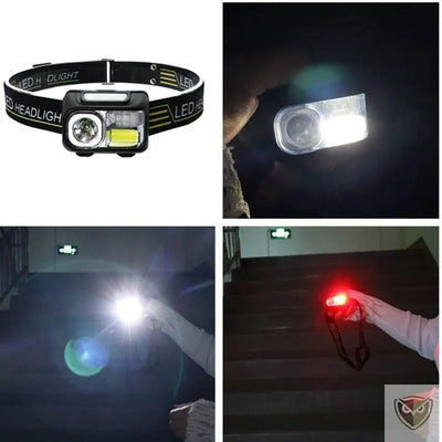 LELITEN™ Lampe Frontale à Capteur et Filtre Rouge survieprotek