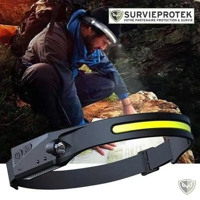 LELITEN™ Lampe Frontale en Silicone Ultra-Légère à Capteur survieprotek